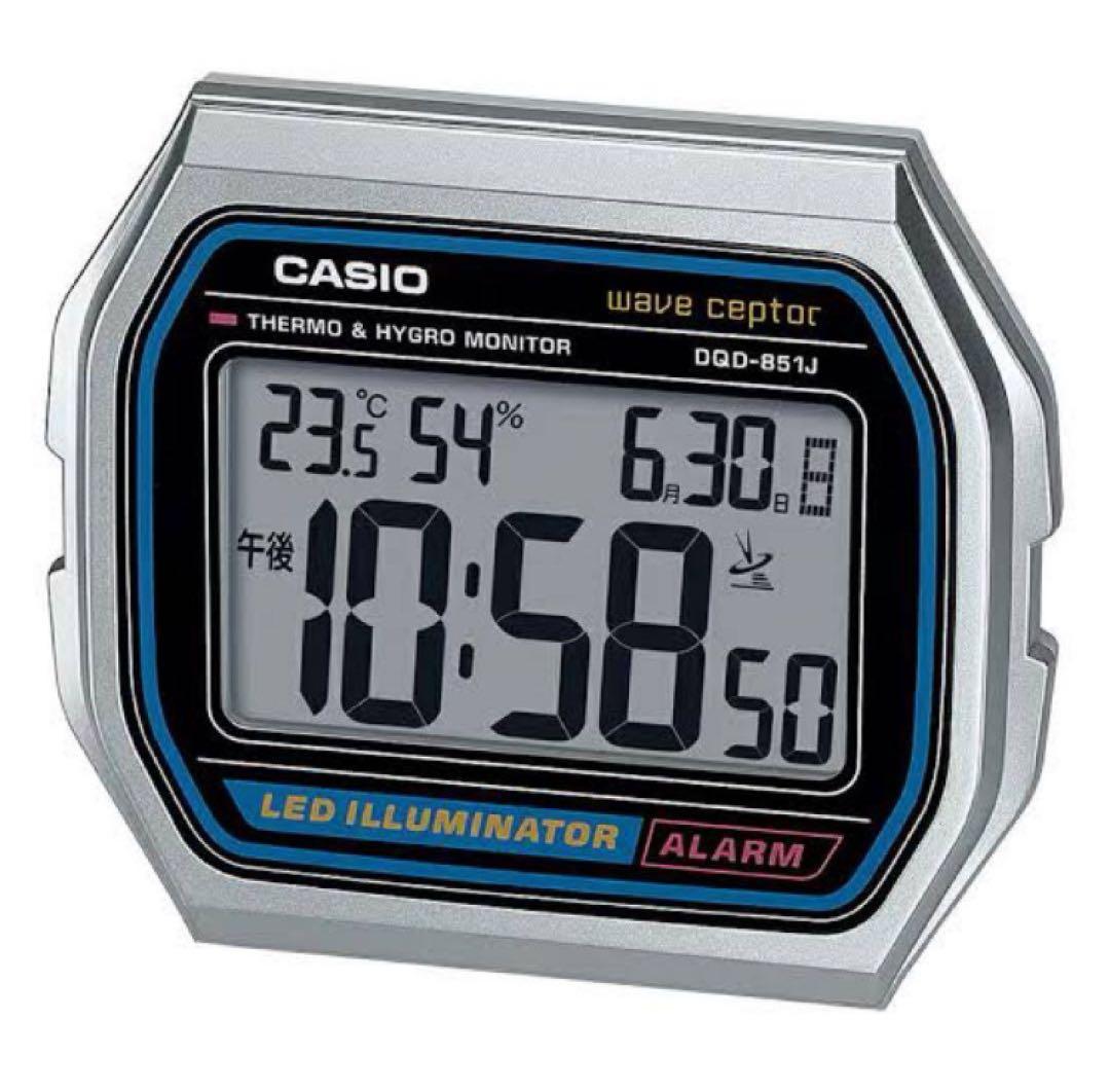カシオ CASIO DQD-851J-8JF 電波目覚まし時計 チープカシオ付き