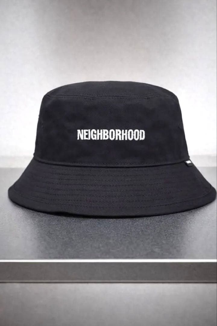 【美品】NEIGHBORHOOD バケットハット 黒　L