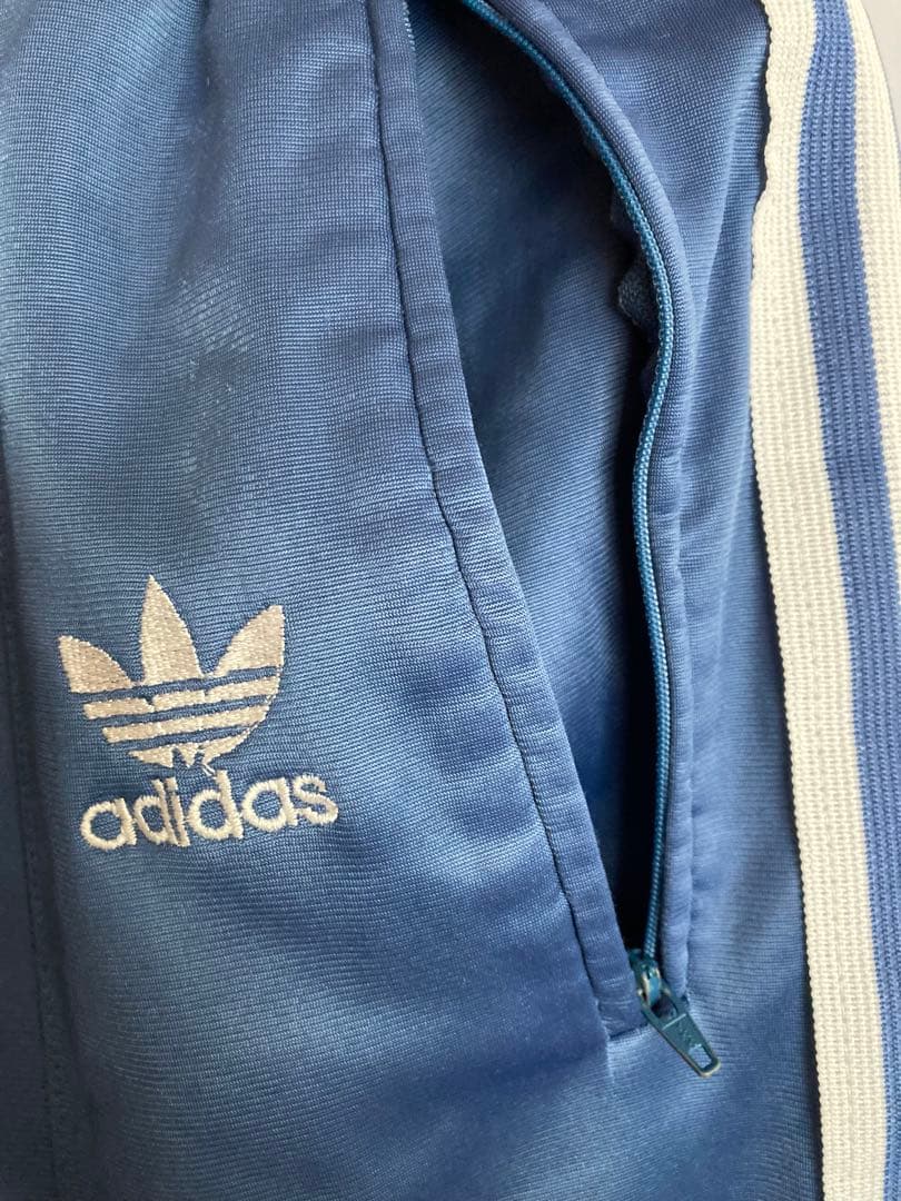 【古着】adidas アディダス トラックパンツ ジャージ ネイビー 3ライン