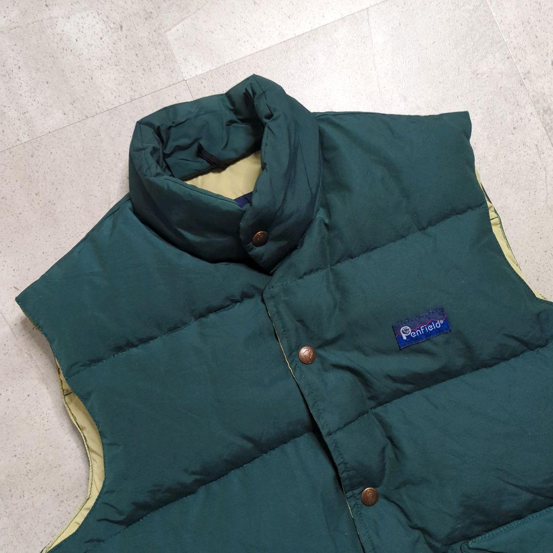 vintage90sPenfield USA製ダウンベスト グリーンアメカジ古着