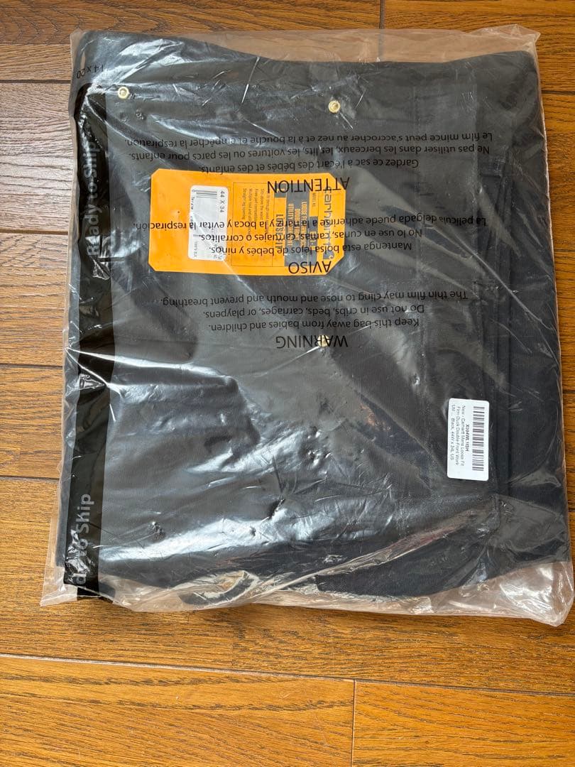 【新品】Carhartt ダブルフロント ダック ワークパンツ ブラック