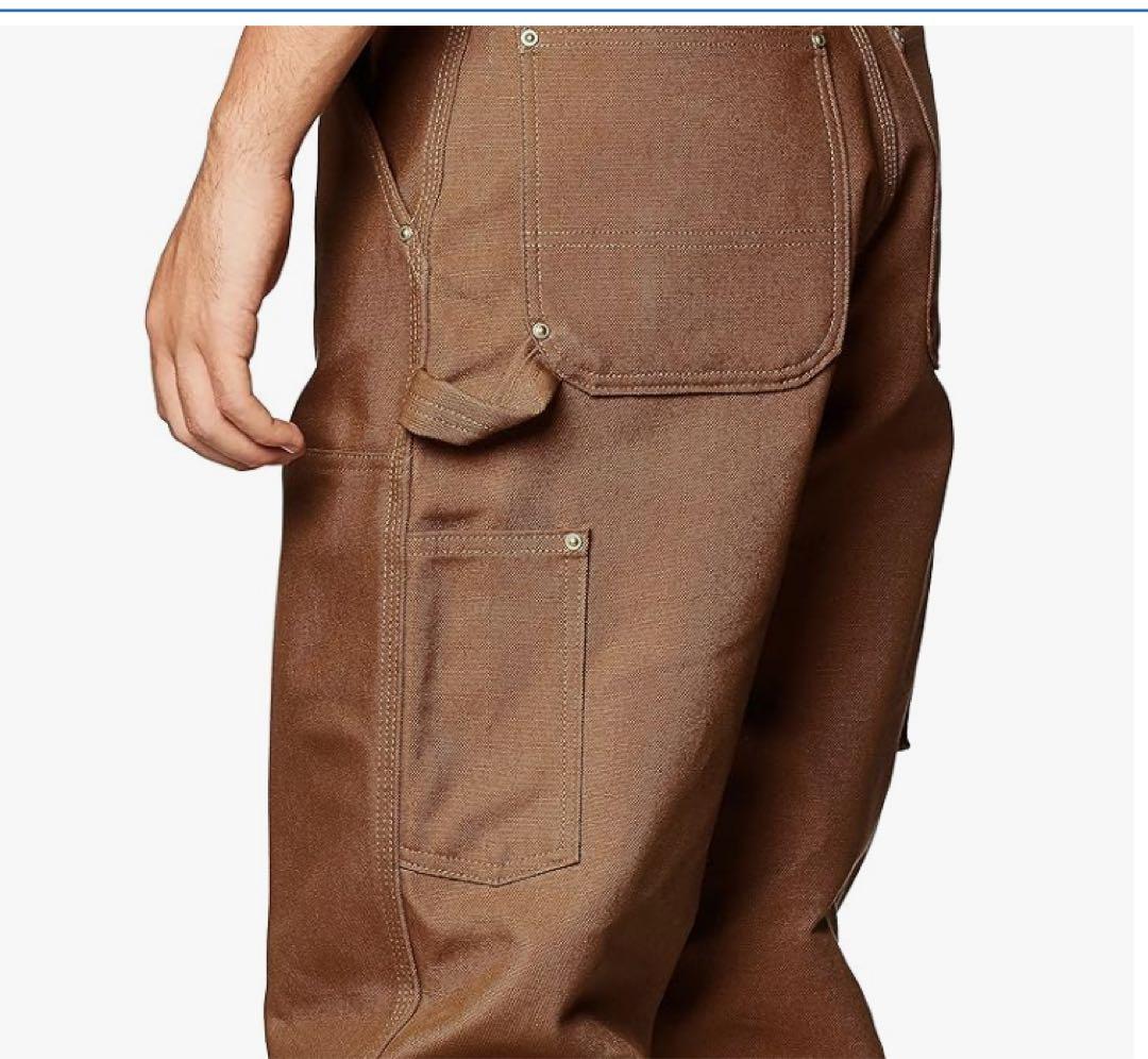 【新品】Carhartt ダブルフロント ダック ワークパンツ ブラック