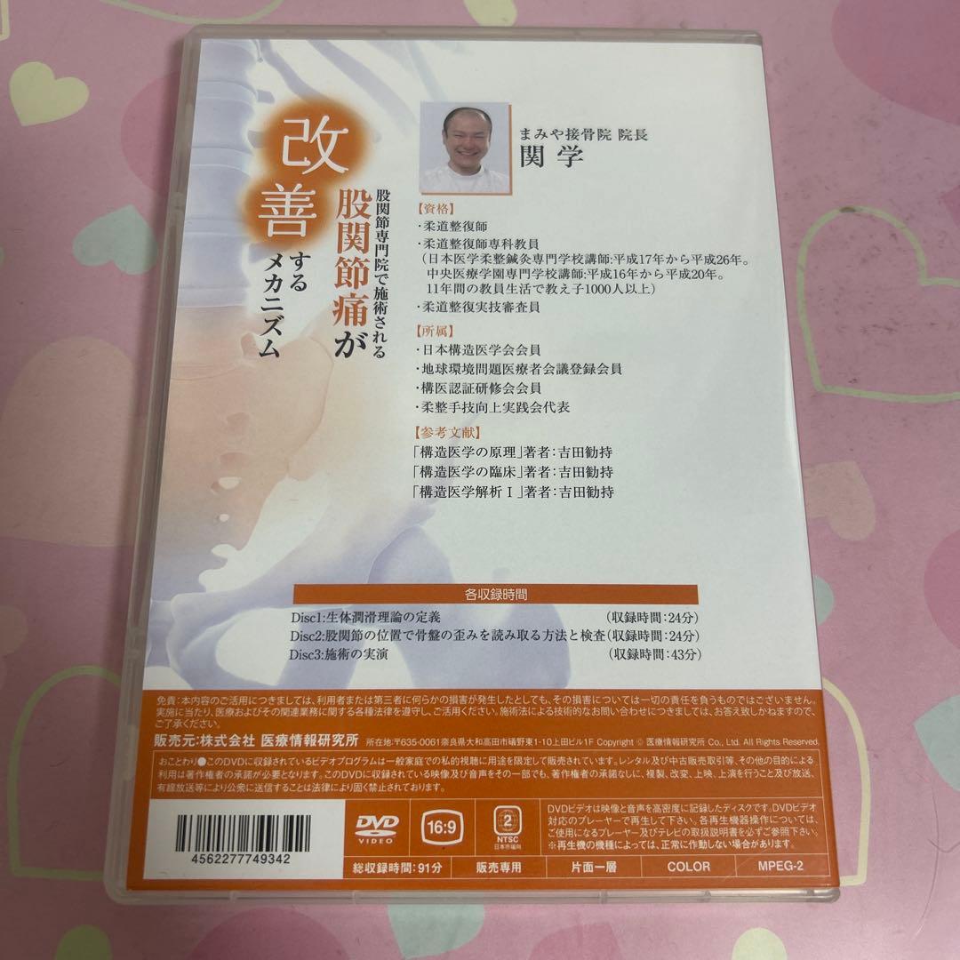 股関節専門院で施術される股関節痛が改善するメカニズム　DVD