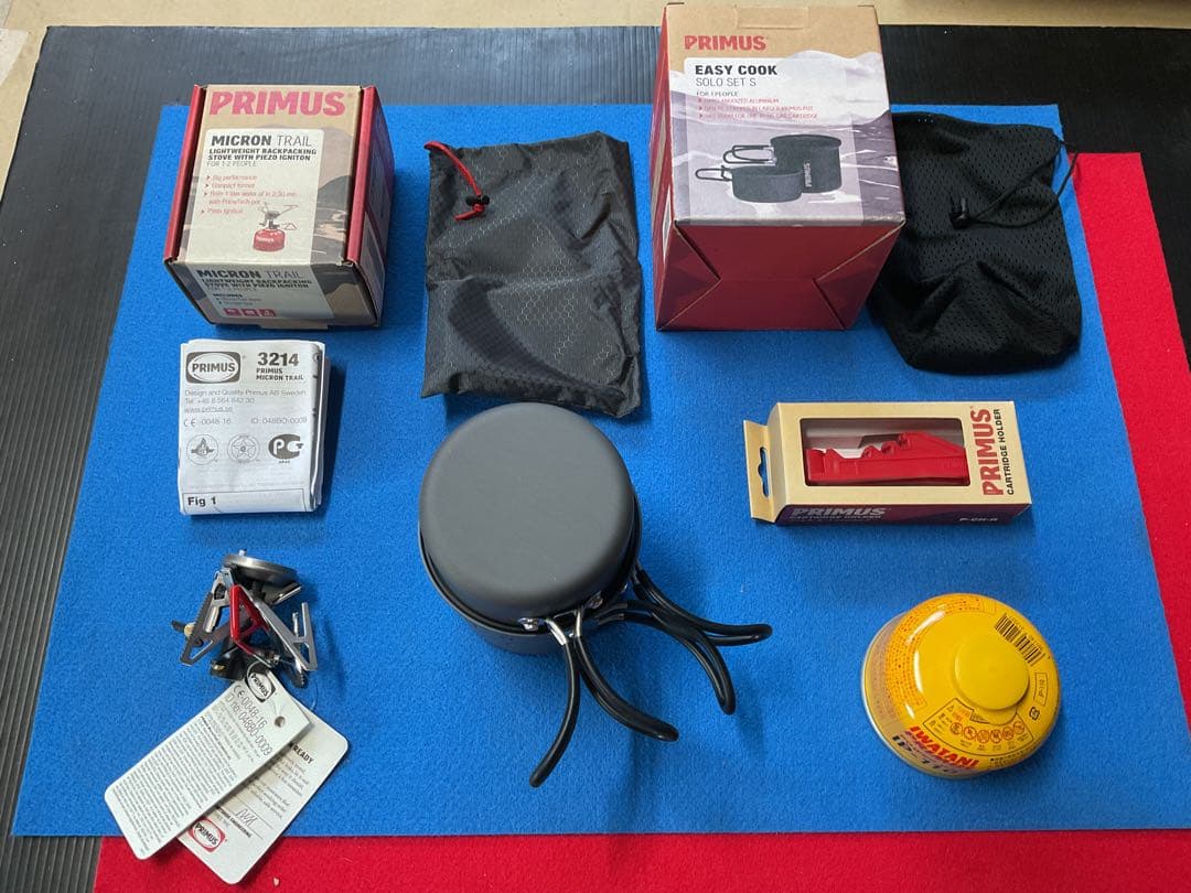 PRIMUS 希少MICRON TRAIL STOVE&PRIMUS クッカー他
