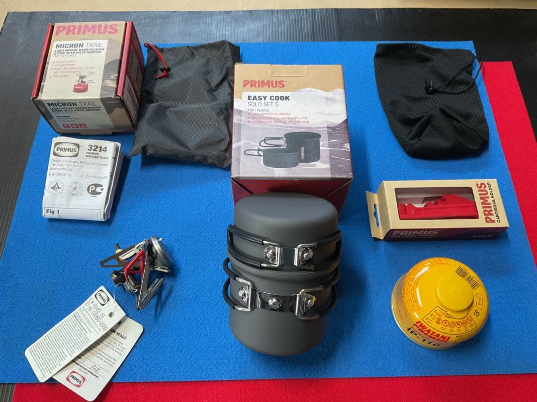 PRIMUS 希少MICRON TRAIL STOVE&PRIMUS クッカー他