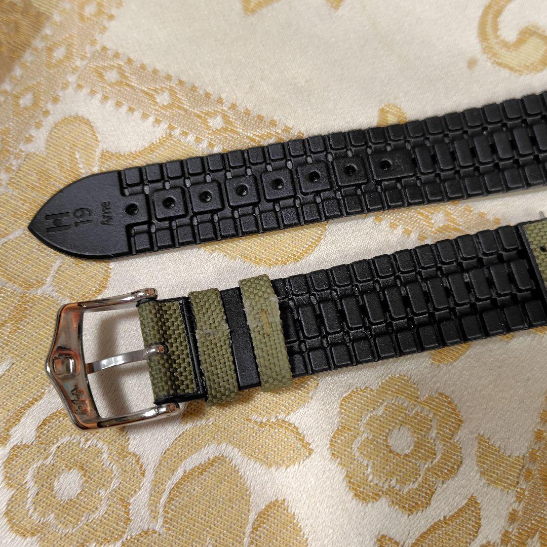 ☆ 美品 HIRSCH ARNE ヒルシュ アルネ 時計ベルト グリーン L