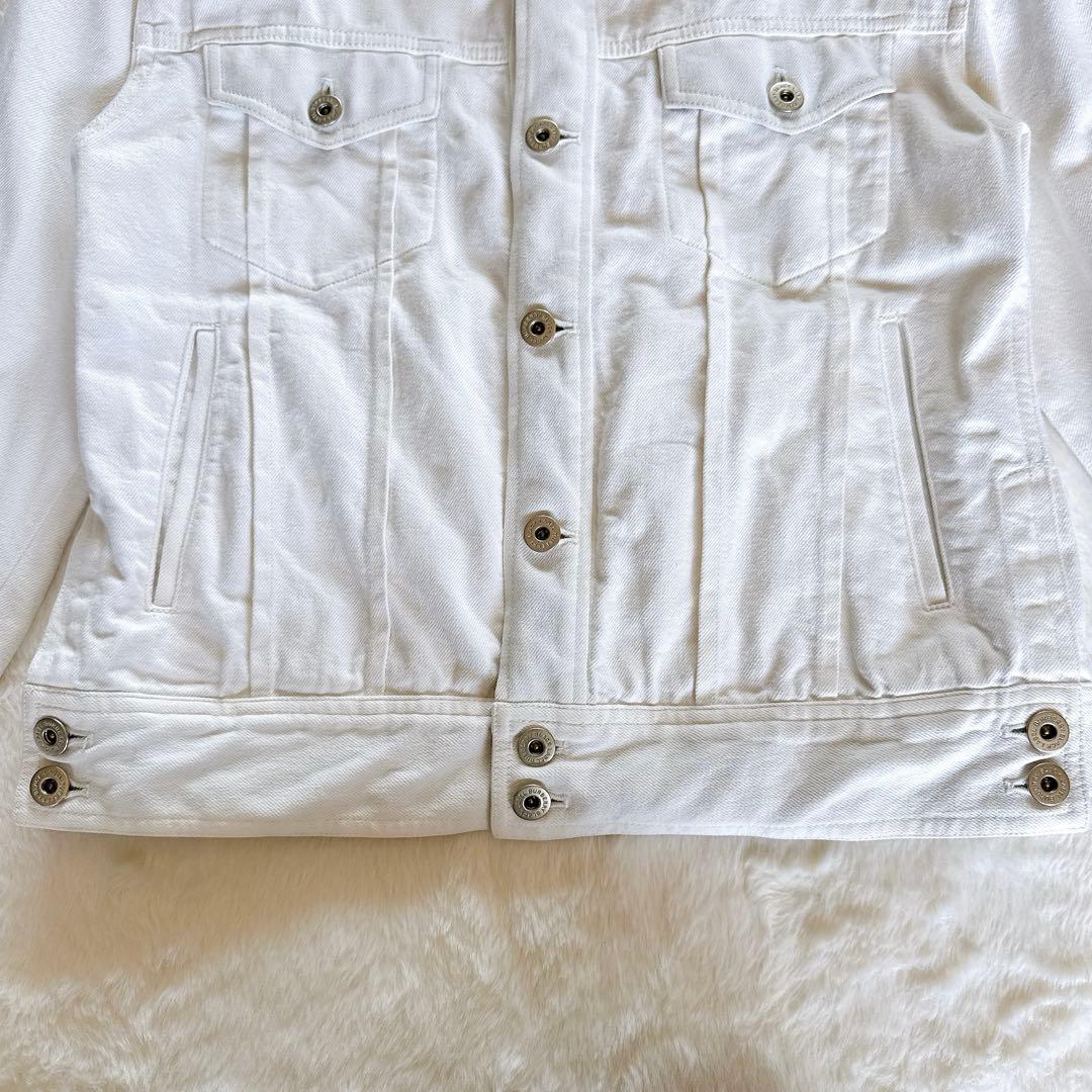 【BURBERRY BLACK LABEL】デニムジャケット Gジャン 白 M