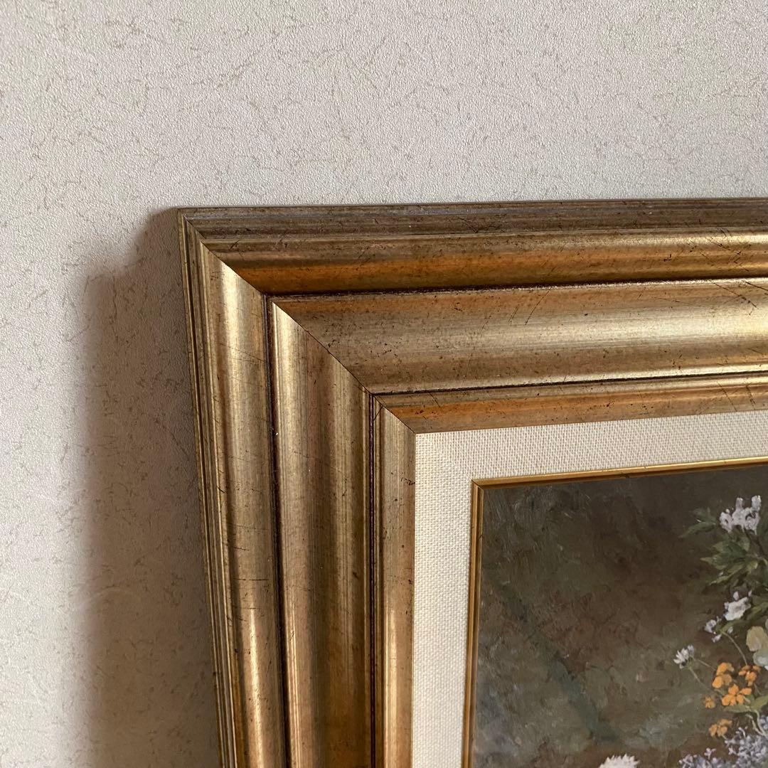 【複製画】ルノワール　春の花　額縁付き