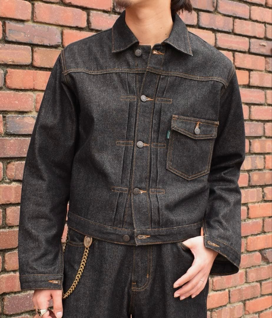Noen ブラックデニム　セットアップ