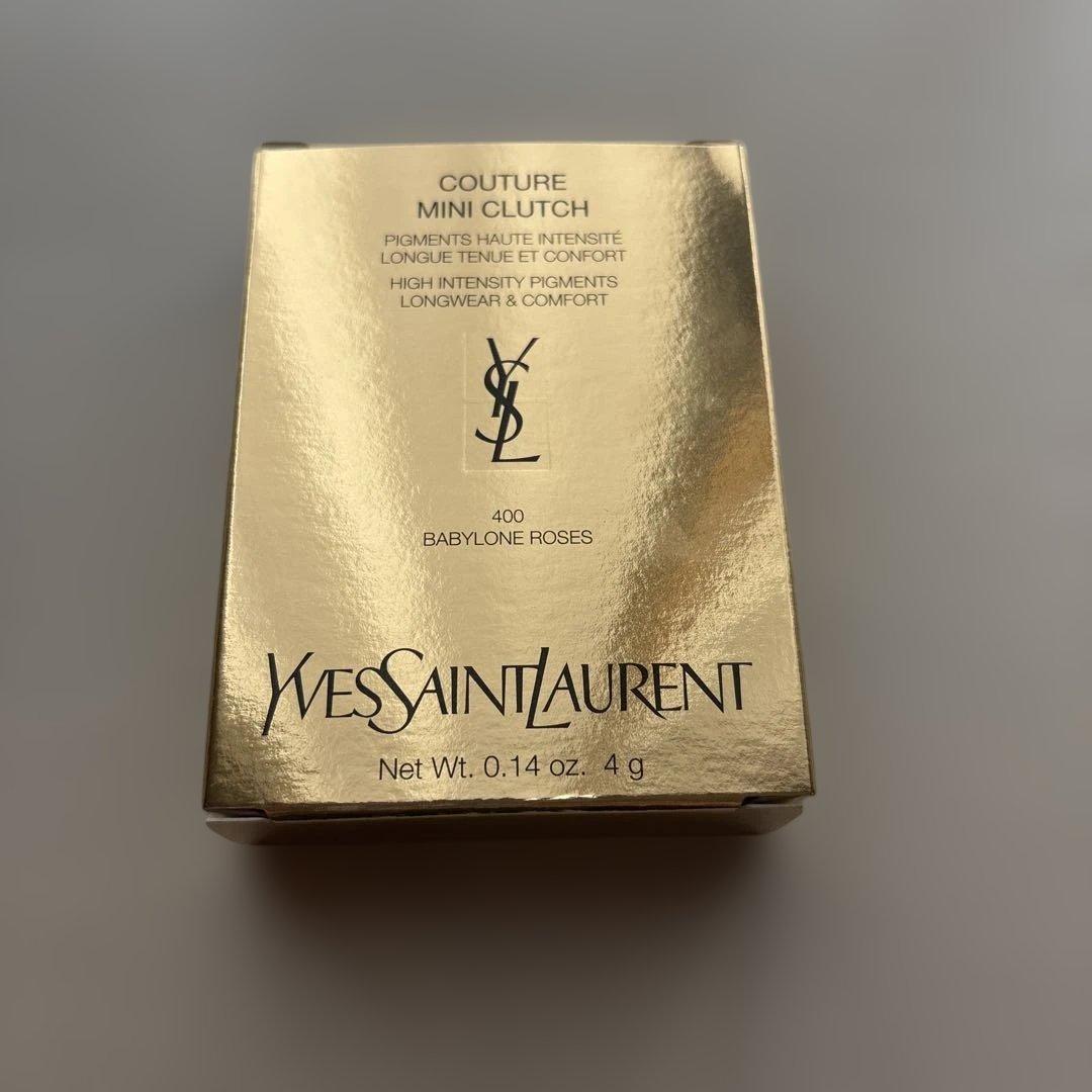 YSL クチュールミニクラッチ　アイシャドウ　400 バビロンローズ