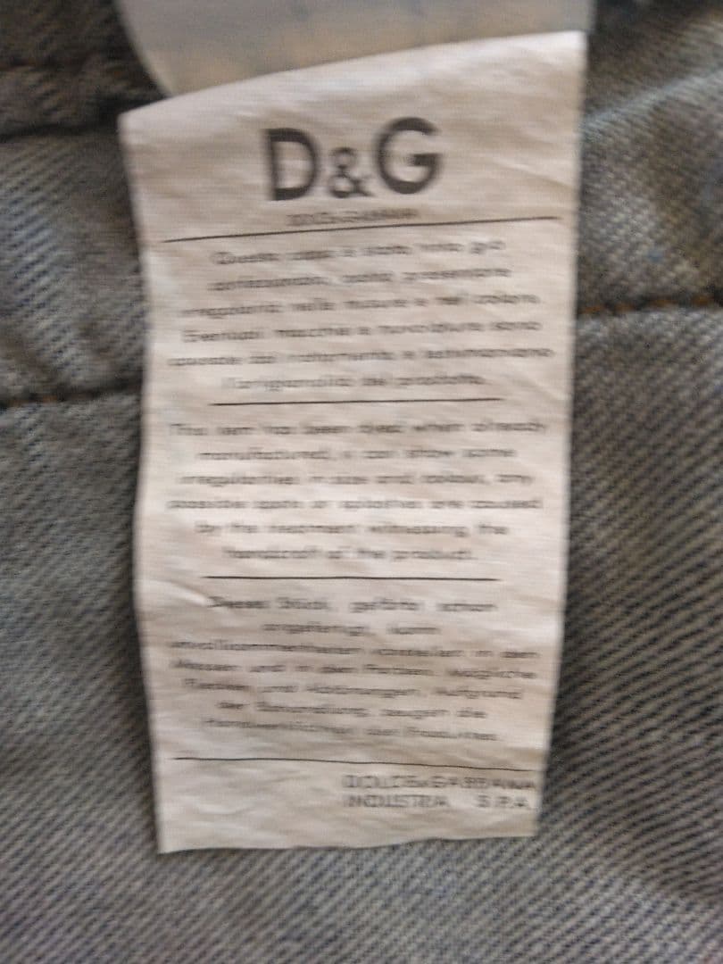 D&G デニムジャケット 未使用タグ付き DOLCE&GABBANA ドルガバ
