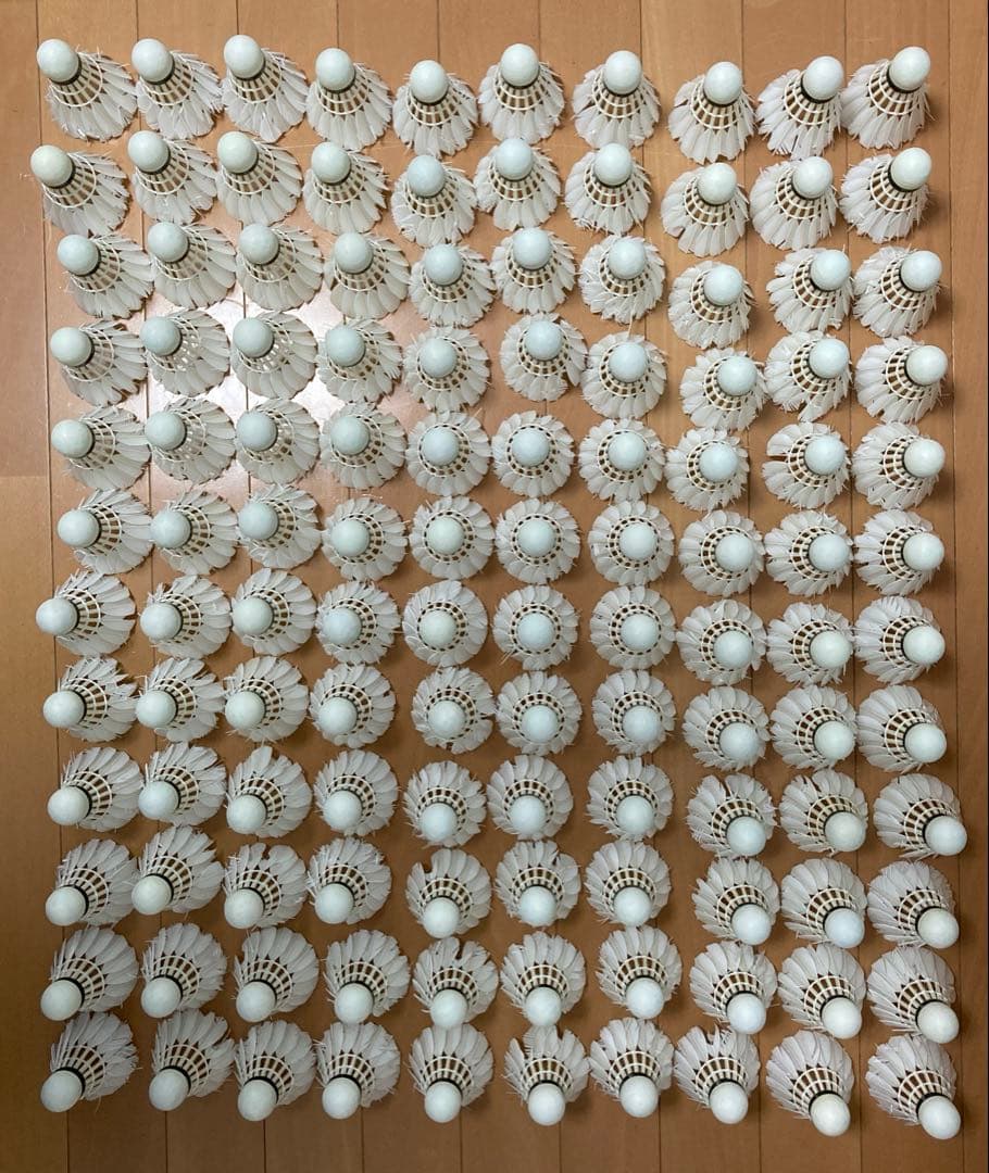 【使用済】ヨネックス　エアロセンサ700&ニューオフィシャル計120球／ノック球