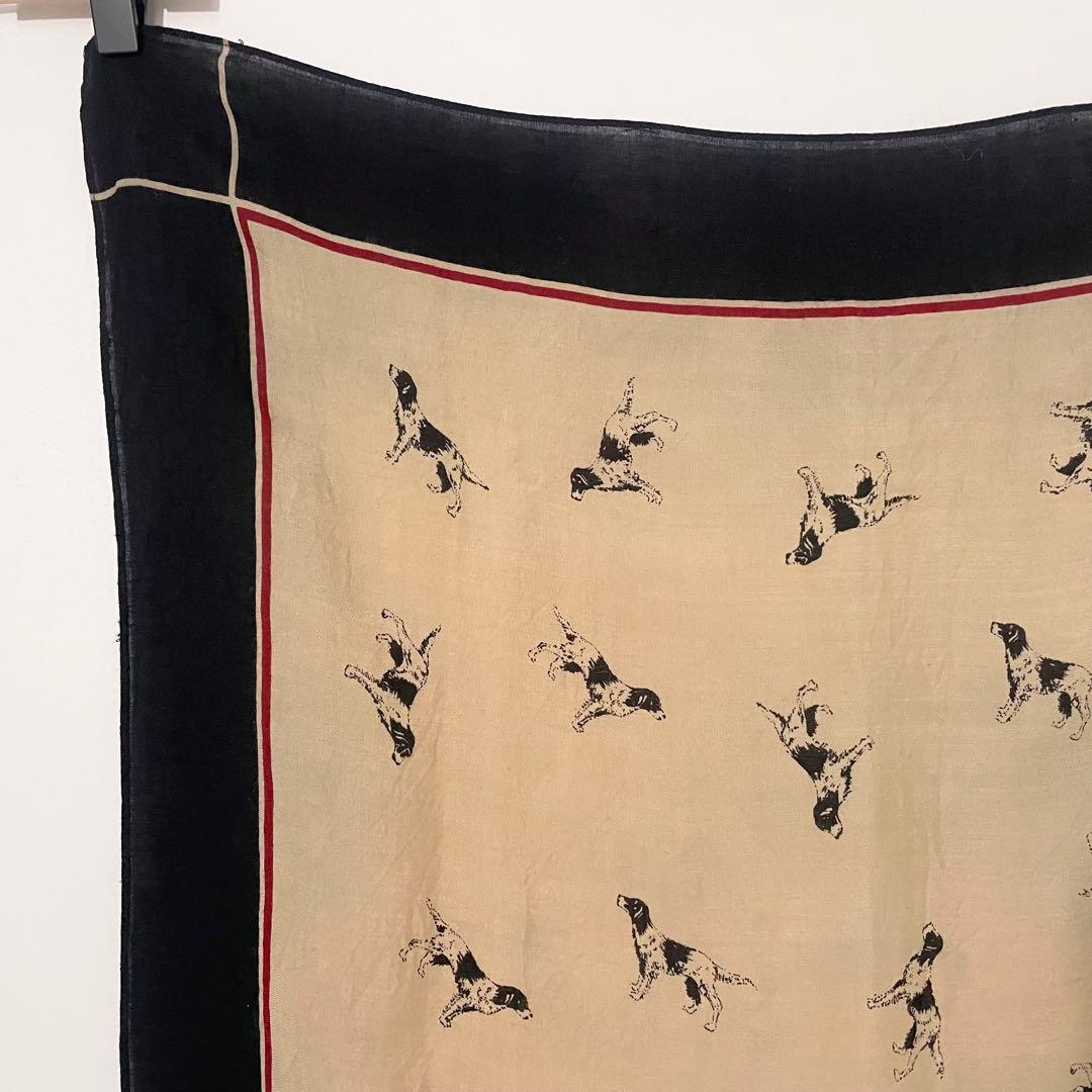 RALPH LAUREN ラルフローレン スカーフ ドッグ 犬 ヴィンテージ