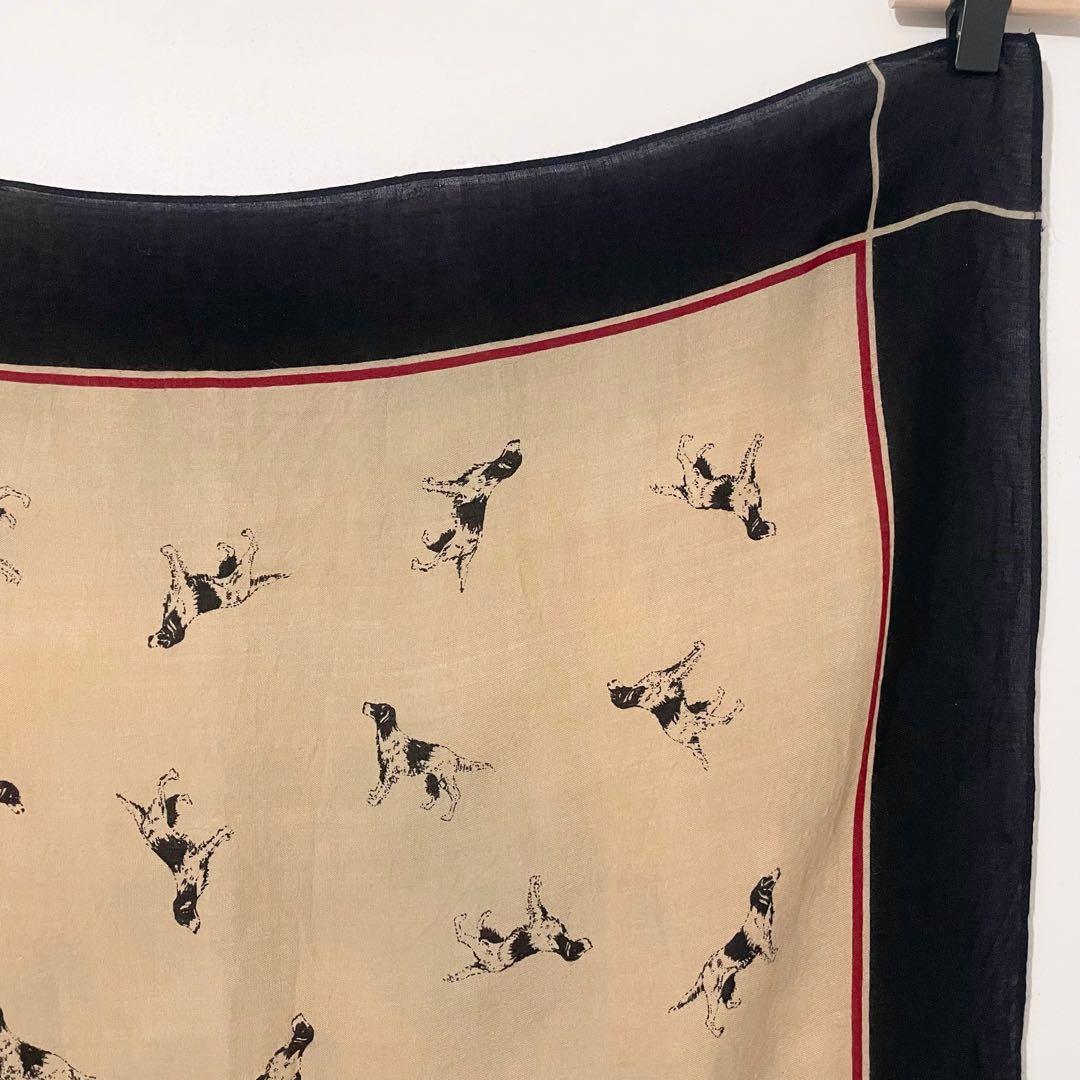 RALPH LAUREN ラルフローレン スカーフ ドッグ 犬 ヴィンテージ