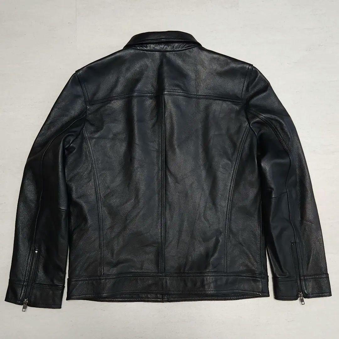 牛革 フルジップ レザージャケット トラッカージャケット ライダースジャケッ