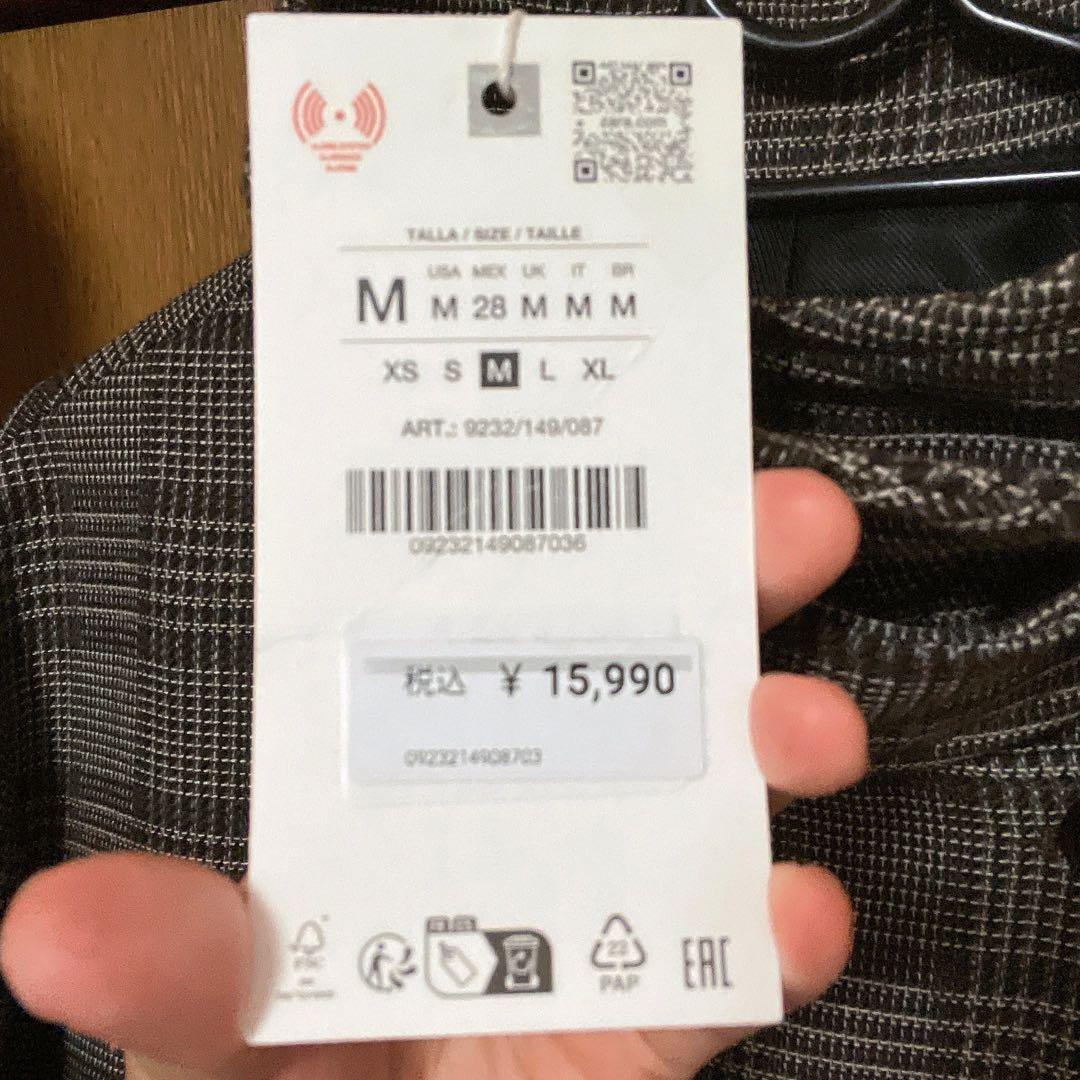 チェック柄ダブルブレストジャケット