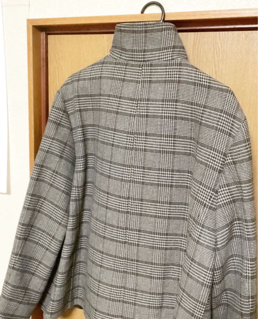 チェック柄ダブルブレストジャケット