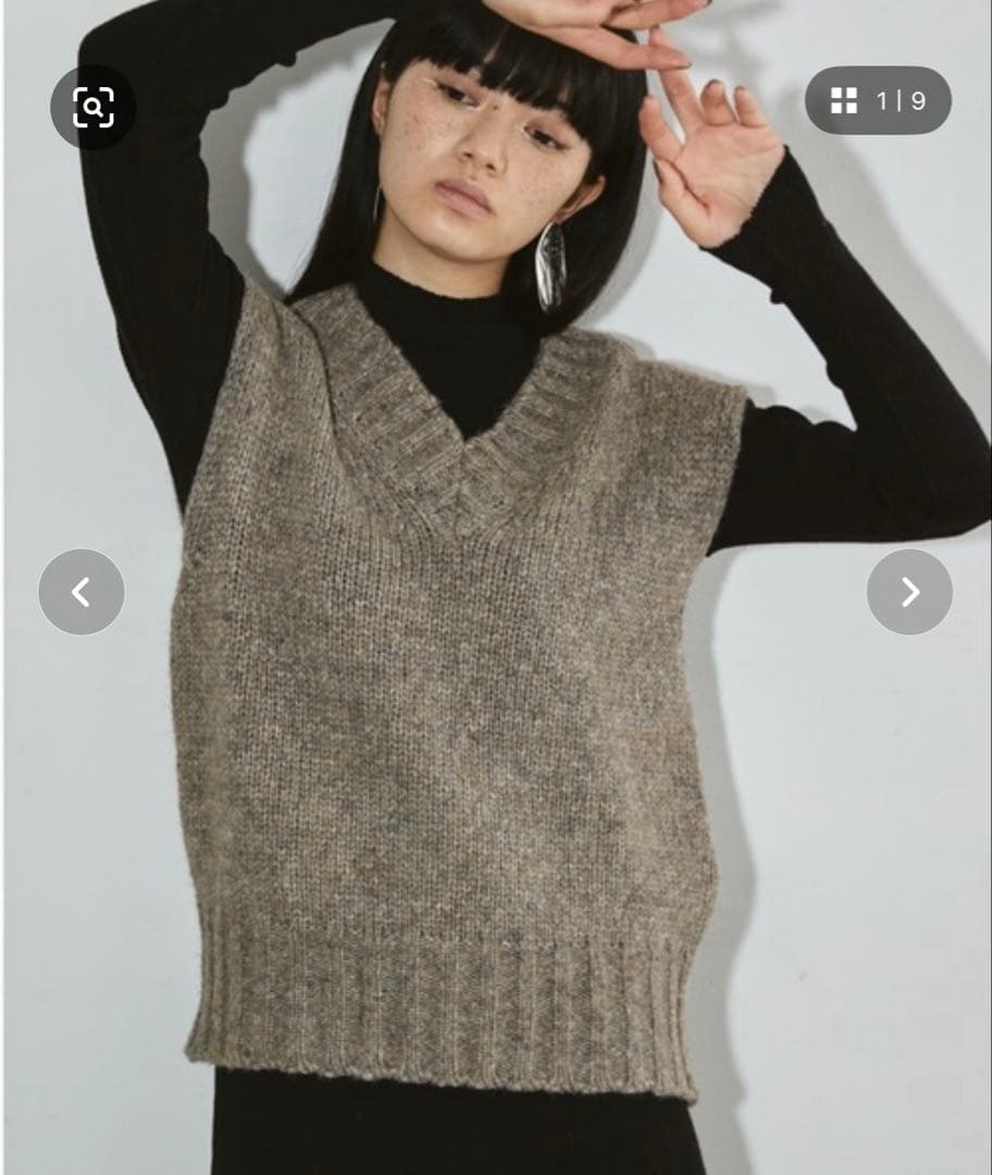TODAYFUL モッテルヤーンニットベスト