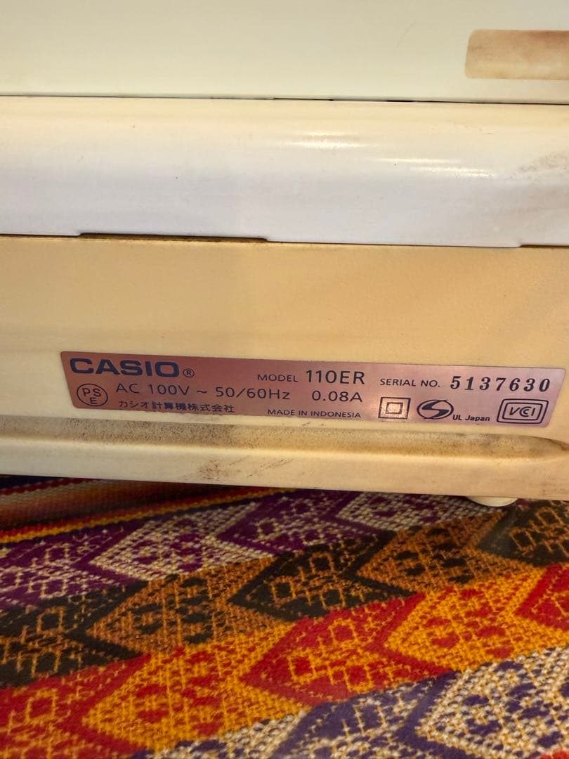 CASIO 電子レジスター 110ER 動作確認済み