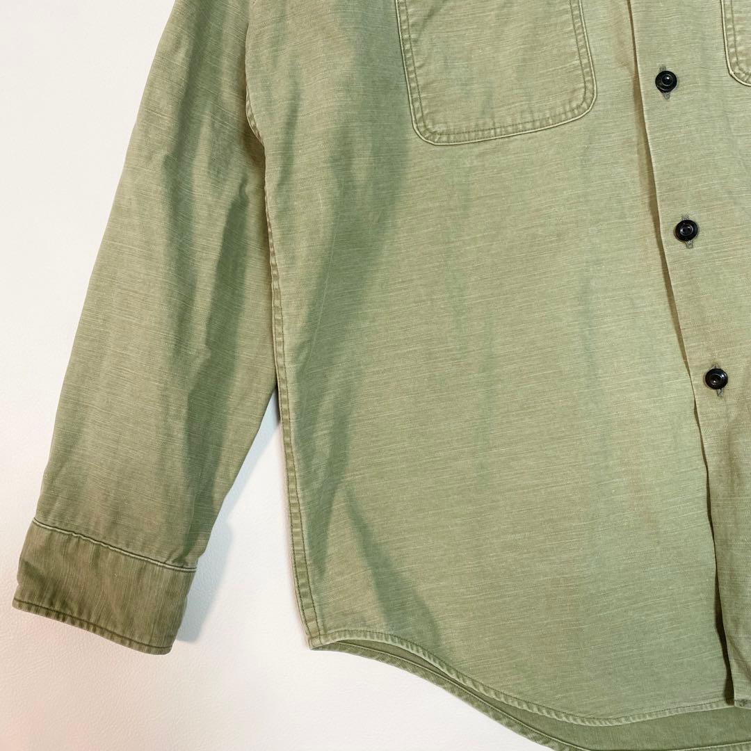 MADISON BLUE work shirt B刺繍　カーキ　01