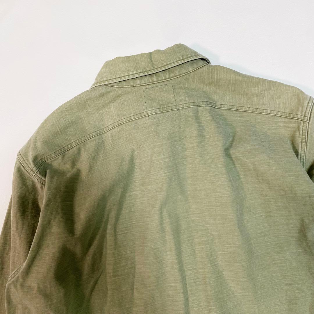 MADISON BLUE work shirt B刺繍　カーキ　01