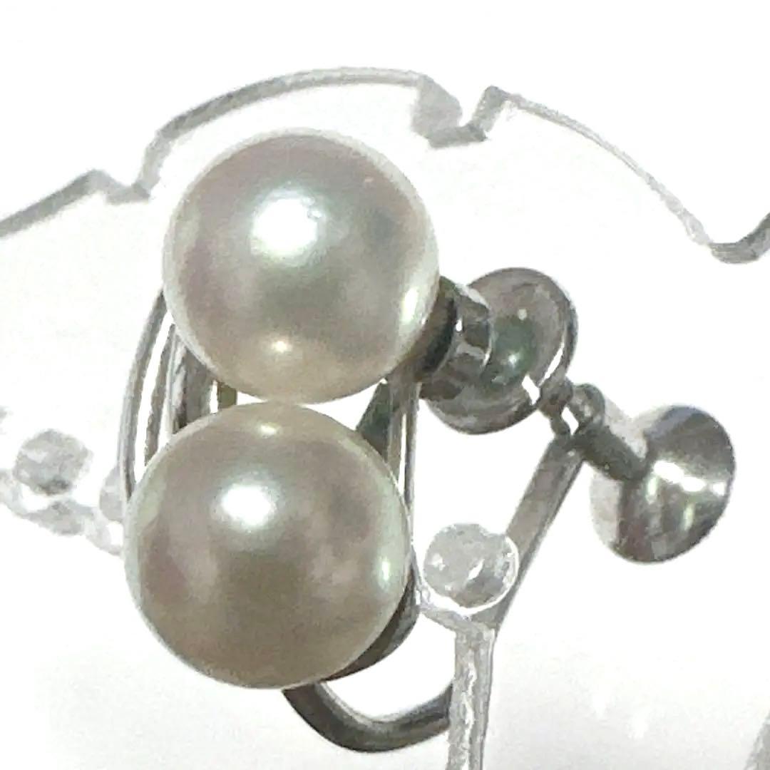 MIKIMOTO　ミキモト イヤリング　SV シルバー　パール2個　片耳のみ