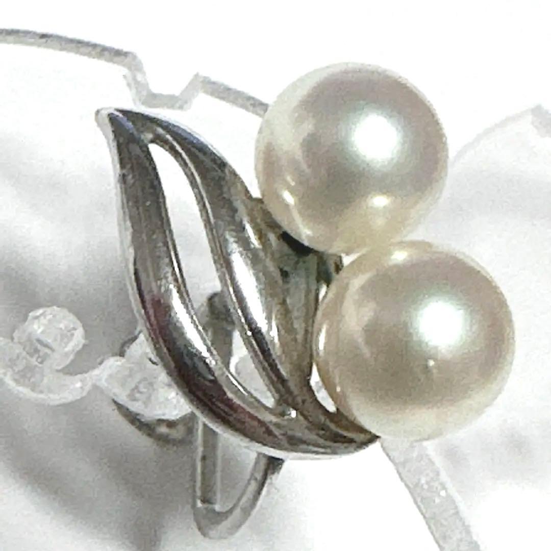 MIKIMOTO　ミキモト イヤリング　SV シルバー　パール2個　片耳のみ