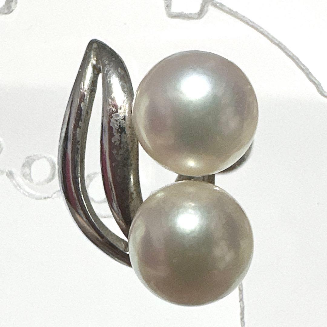 MIKIMOTO　ミキモト イヤリング　SV シルバー　パール2個　片耳のみ