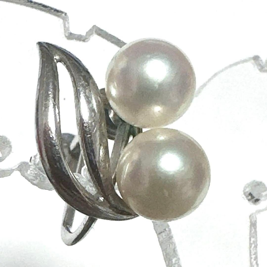 MIKIMOTO　ミキモト イヤリング　SV シルバー　パール2個　片耳のみ