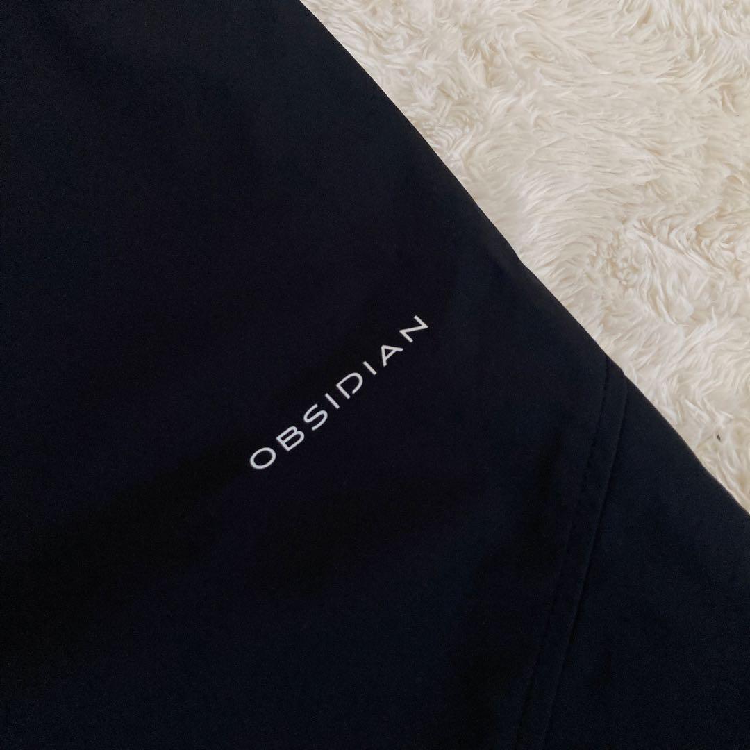 OBSIDIAN オブシディアン　レインパンツ　ブラック　XL