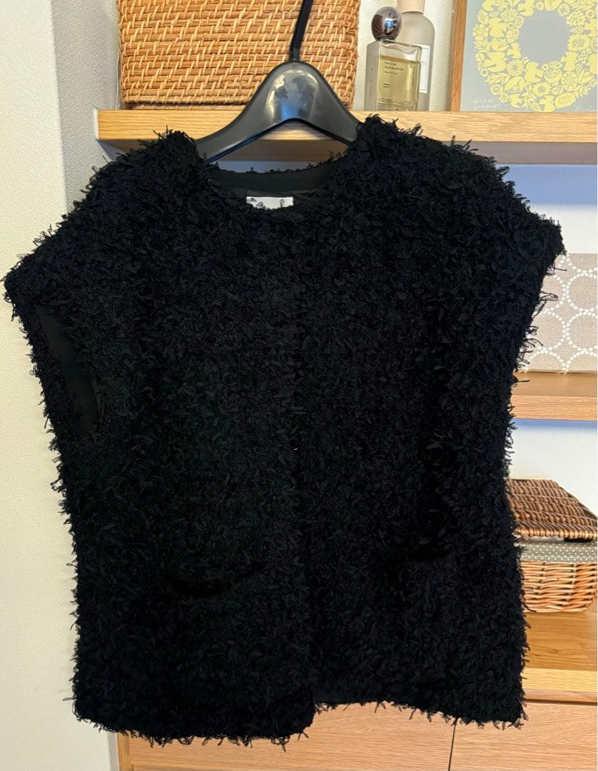 OHGA モケベスト ブラック 美品