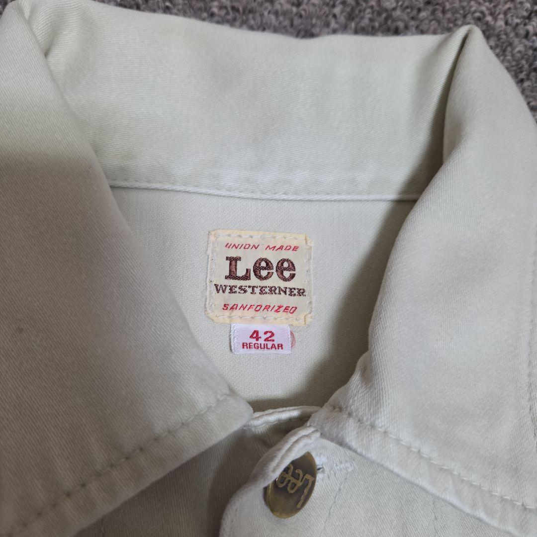 【名作】Lee WESTERNER 100-J lot1014 コットンサテン