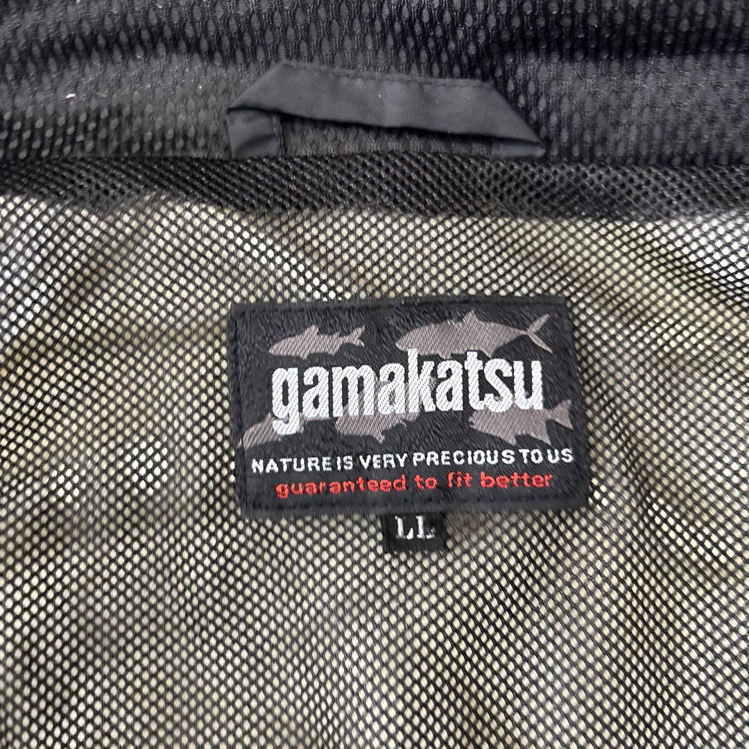 gamakatsu 防水レインウェア ブラック フード付き　ゴアテックス