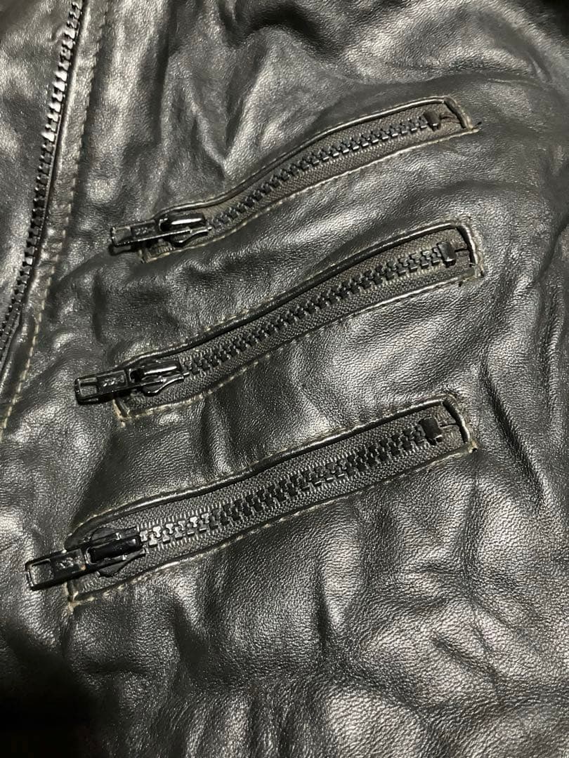 70s ビンテージ カナダ製 レザー シングルライダース レザージャケット