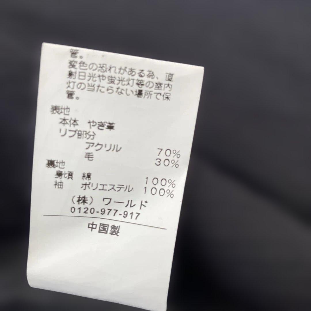 タケオキクチ TAKEO KIKUCHI 山羊革 レザージャケット ブルゾン
