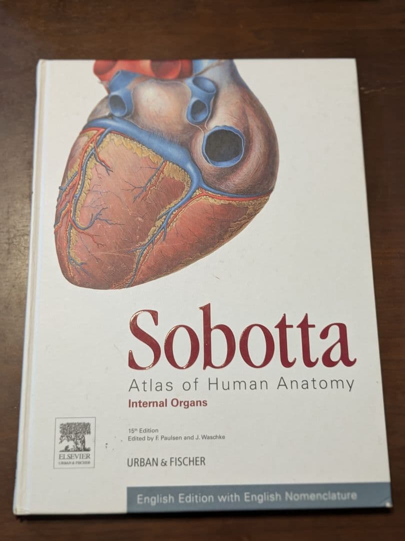 解剖学の図解書 \"Sobota 15th edition\"