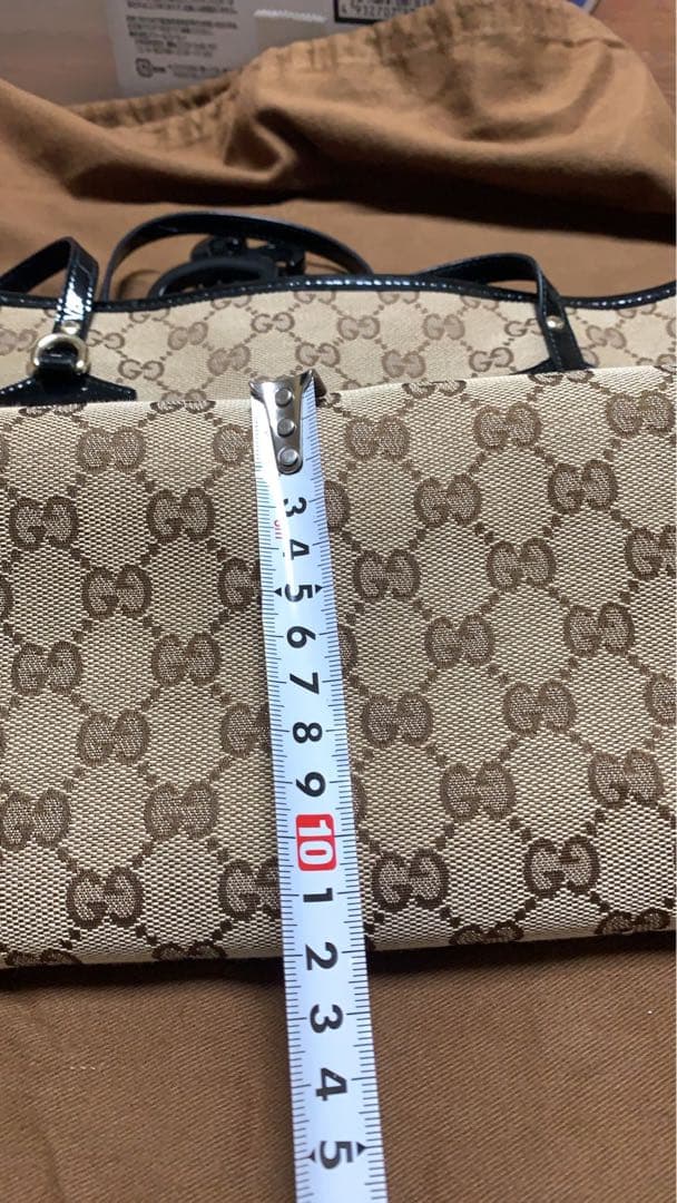 GUCCI GGパターンキャンバスバッグ