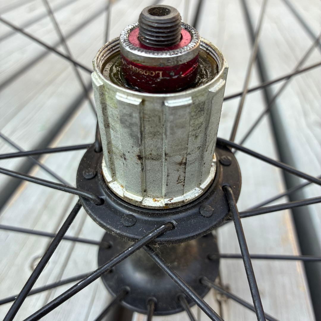 most Duel 完組ホイールセット 700C ブラック/レッド