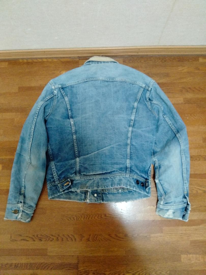 ビンテージ60年代Leeストームライダー刺繍タグ裏地ブランケット付きGジャン38