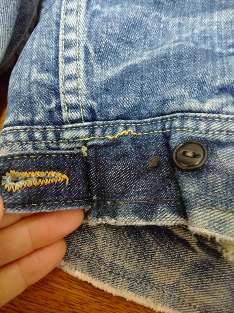 ビンテージ60年代Leeストームライダー刺繍タグ裏地ブランケット付きGジャン38