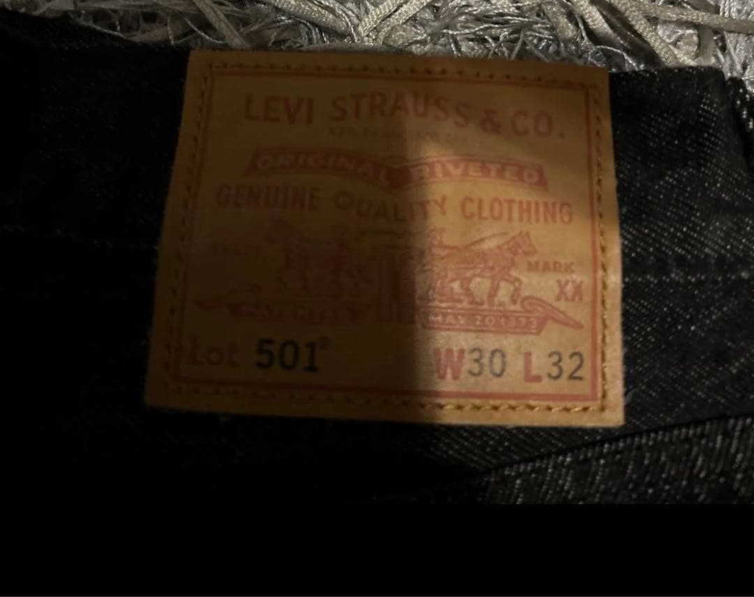 Levi's 501 ブラックデニム W30 L32