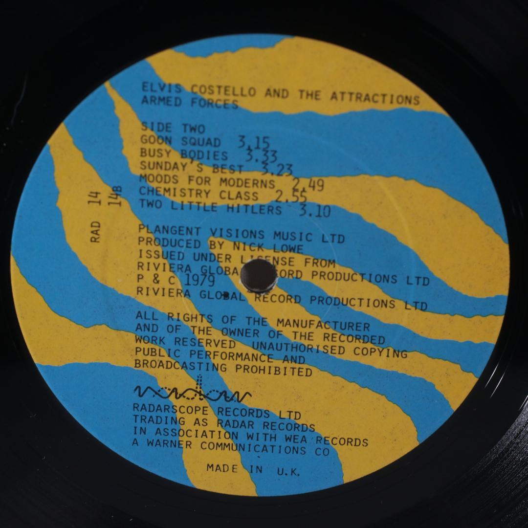英LP Elvis Costello Armed Forces UK初期プレス盤