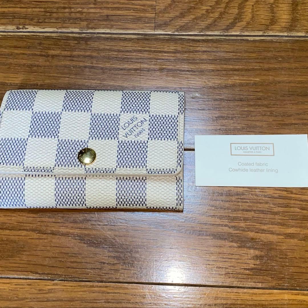 [超美品] ルイ・ヴィトン キーケース 白 ダミエ