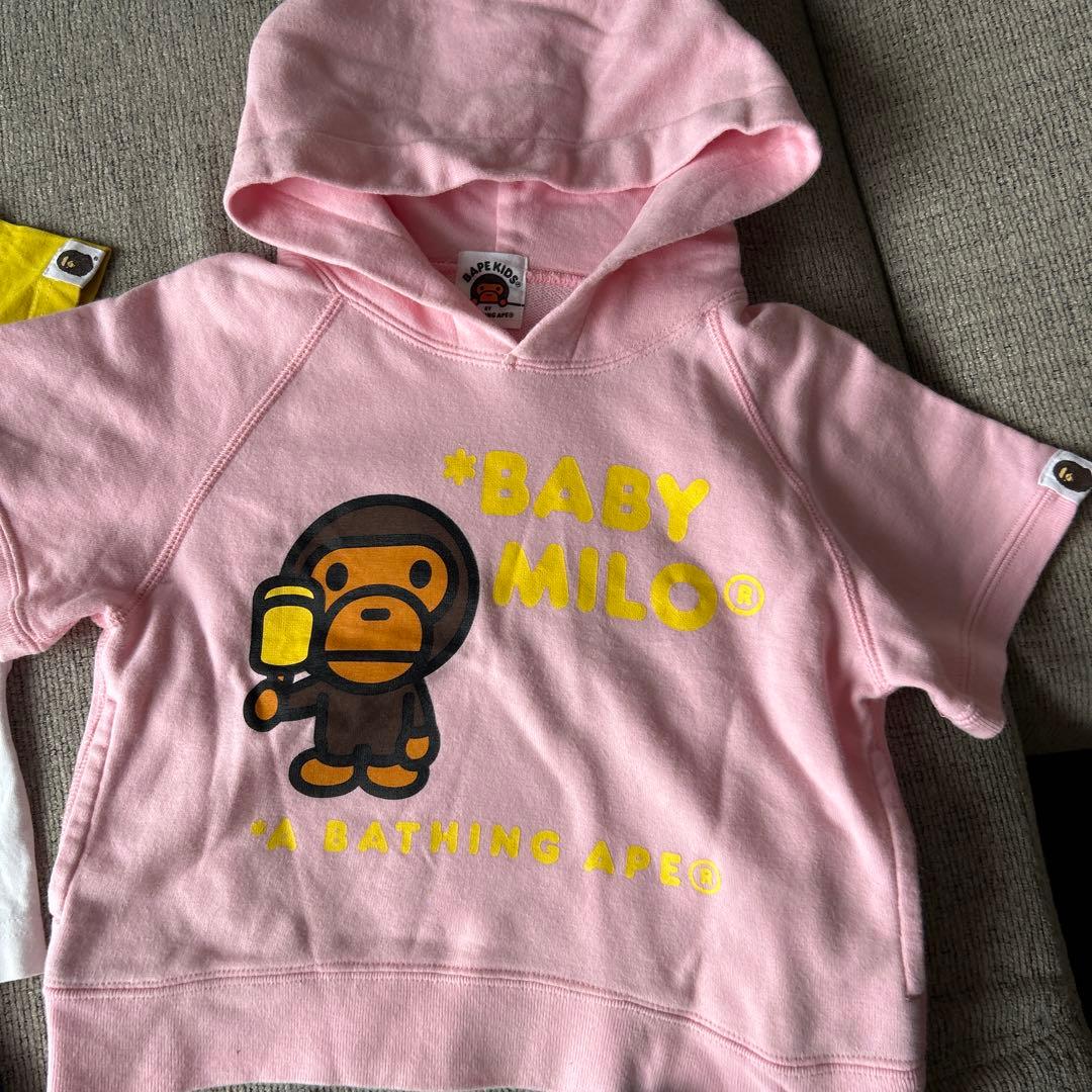 BAPEKIDS BABY MILO Tシャツ・パーカーセット90cm正規品