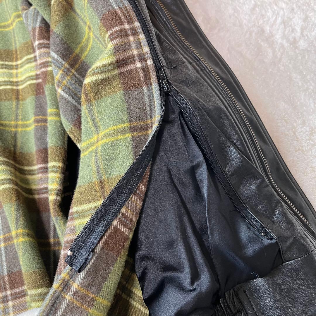 【希少】PIERRE BALMAIN ライナー付きレザージャケット ラムレザー