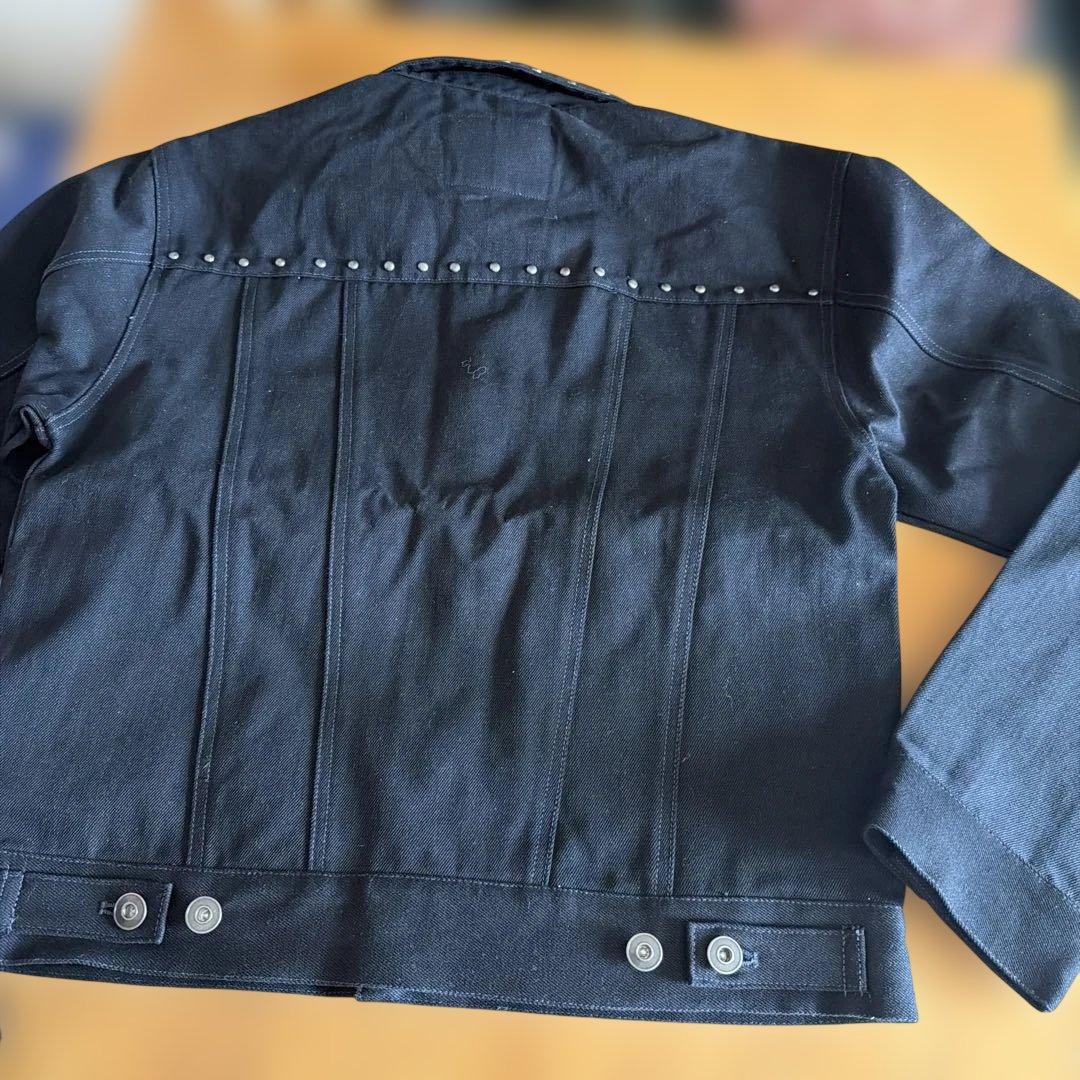 ANDER HUNK スタッズ付きデニムジャケット 黒
