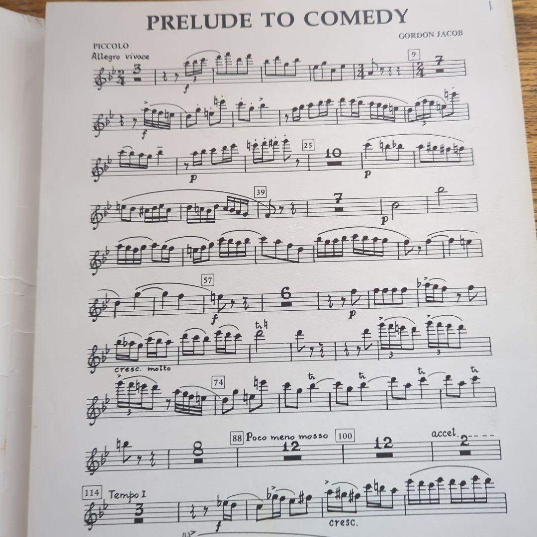 訳あり品吹奏楽 楽譜 PRELUDETOCOMEDY(GORDON JACOB)
