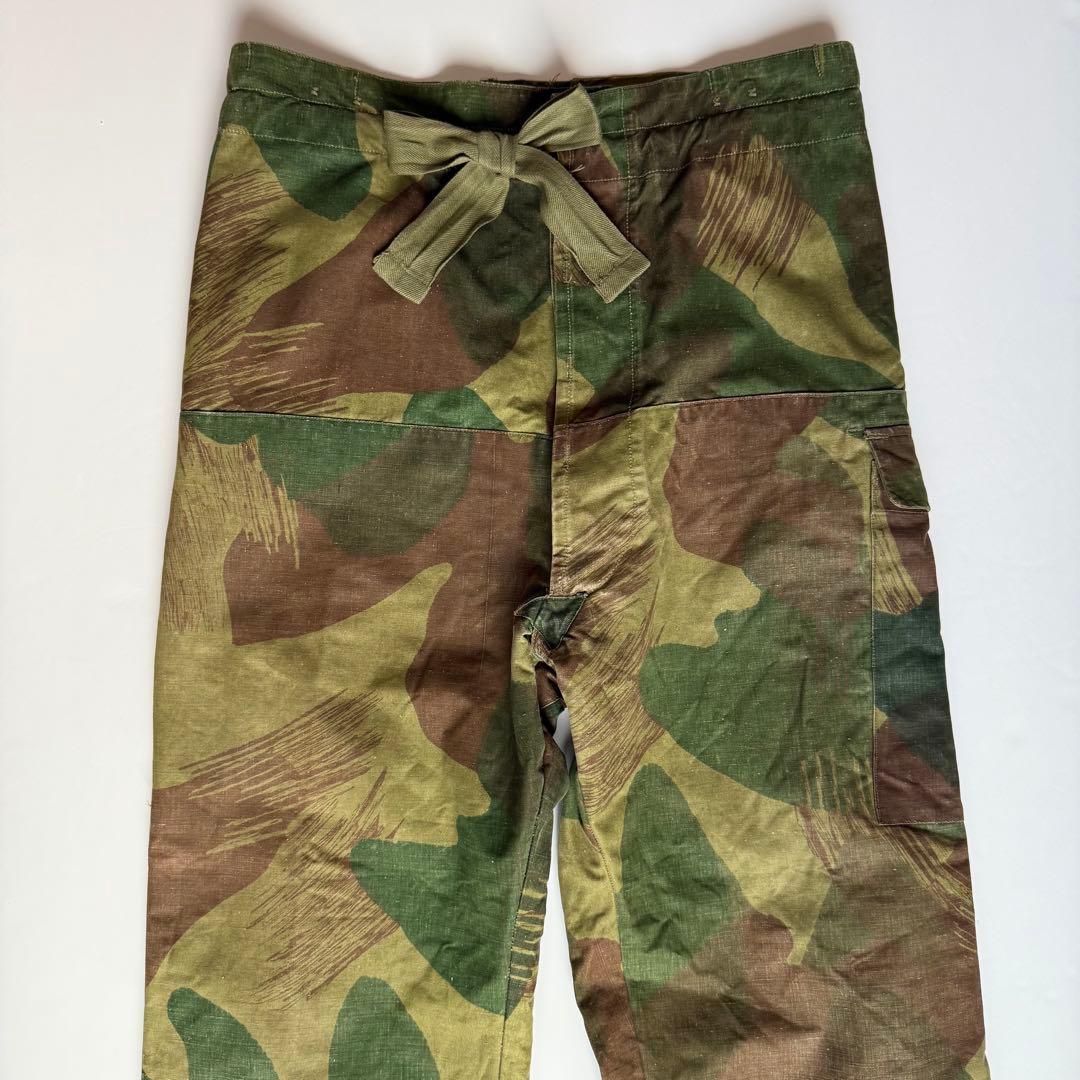 名作 50s Belgium Army ブラッシュストロークカモオーバーパンツ