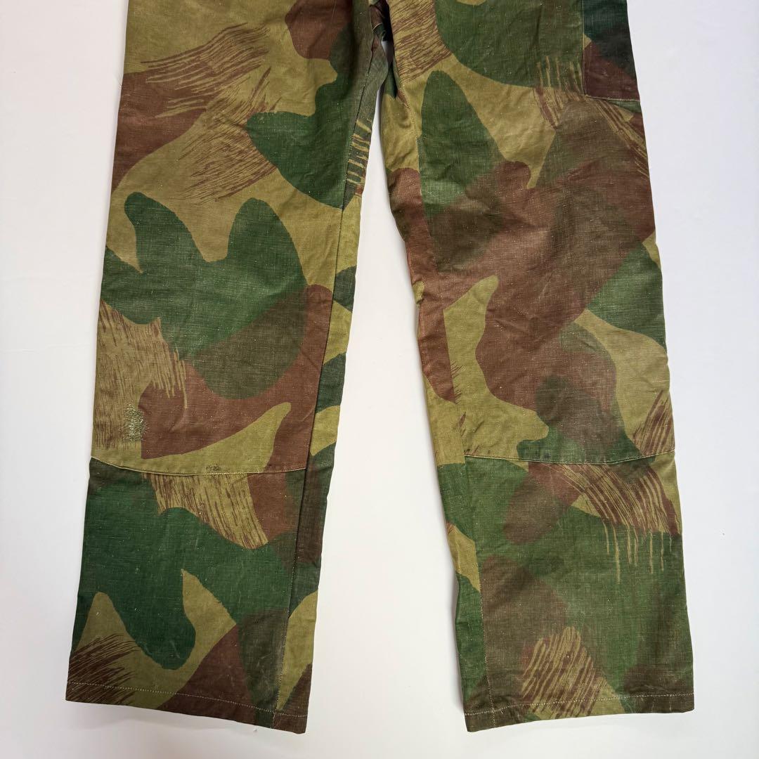 名作 50s Belgium Army ブラッシュストロークカモオーバーパンツ