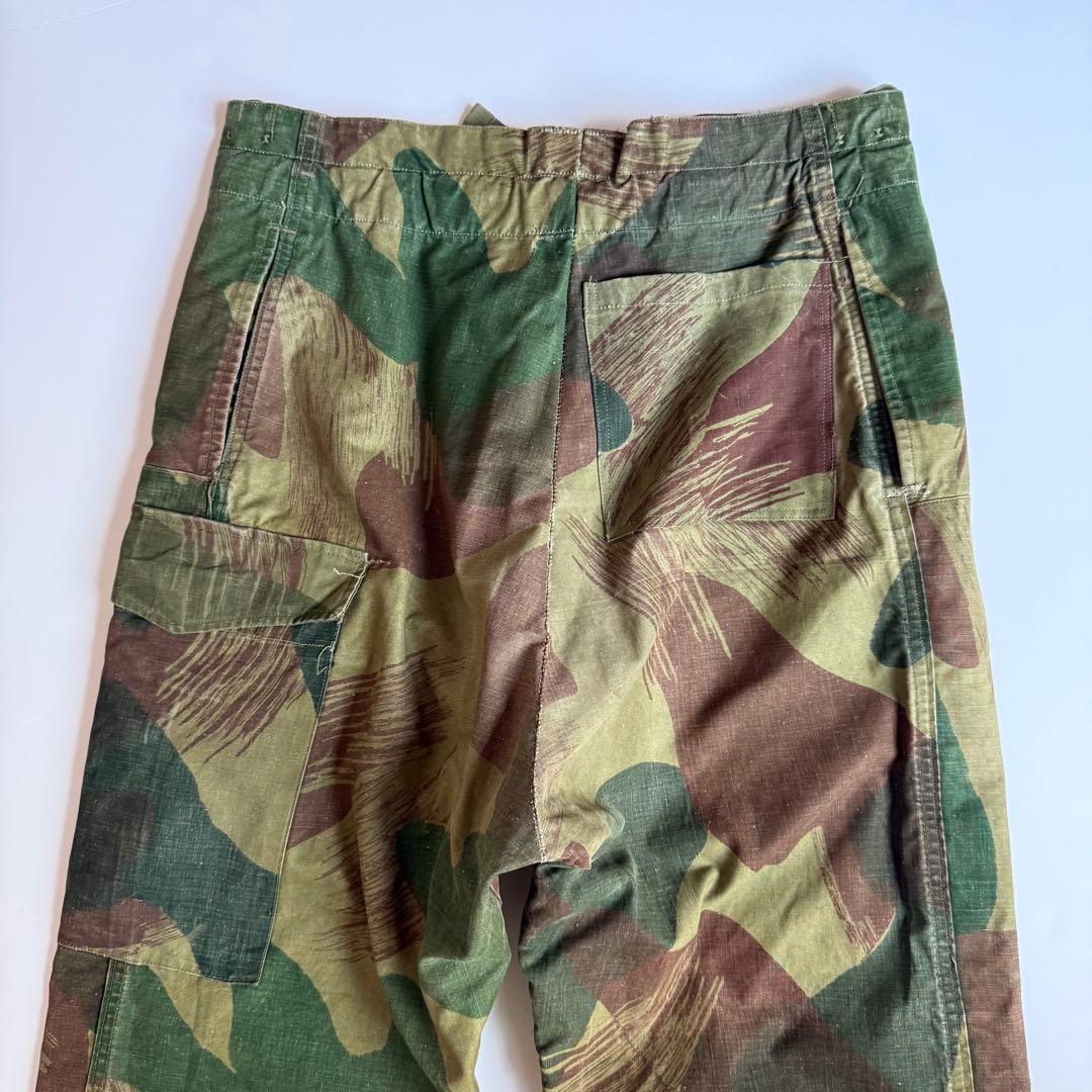 名作 50s Belgium Army ブラッシュストロークカモオーバーパンツ